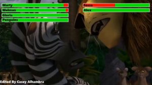 Madagascar Final Battle with healthbars
