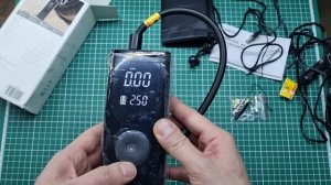 Аккумуляторный, автомобильный, умный компрессор, с возможностью работы от бортовой сети!