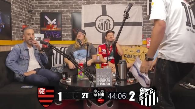DIHH REACT MELHORES MOMENTOS 'FLAMENGO 1X2 SANTOS' - PODIHHCAST смотреть онлайн