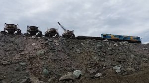 Кантовка шлаковозов с расплавленным шлаком.