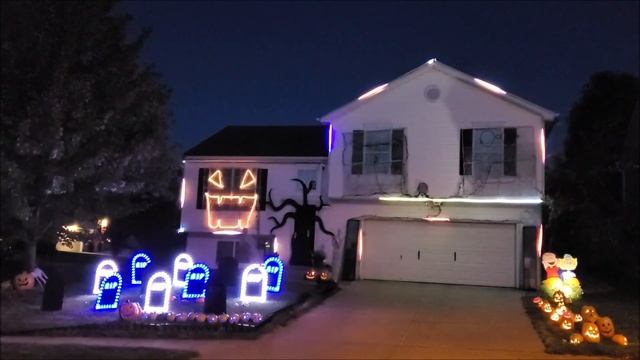 Covid Mask - Monster Mash parody - Halloween lightshow 2020 смотреть онлайн