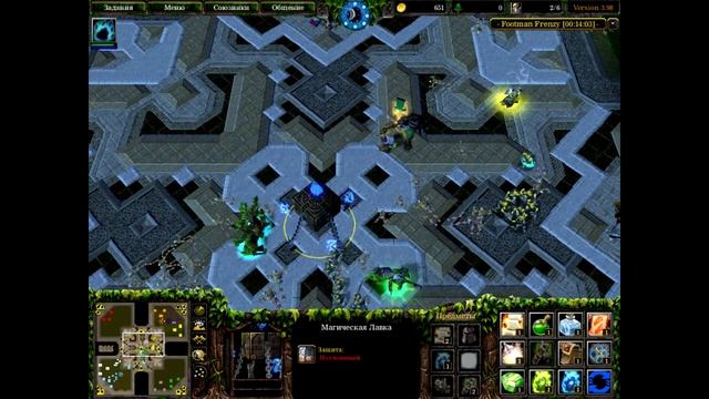 Warcraft 3 Footman Frenzy [Action] гайд для новичков (Druid)#4 смотреть онлайн