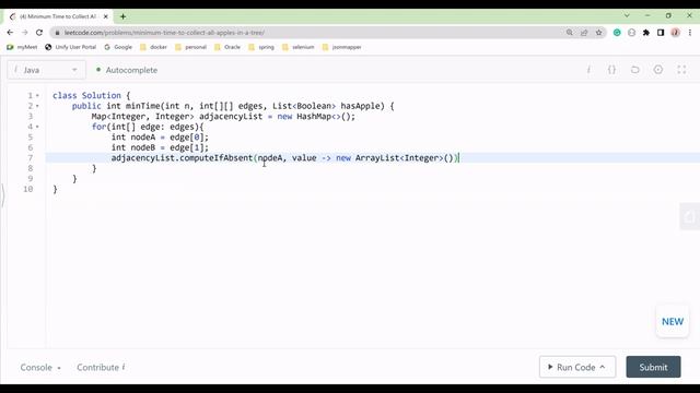 1443. Minimum Time to Collect All Apples in a Tree || Today Leetcode QA || DFS Recursive Approach смотреть онлайн