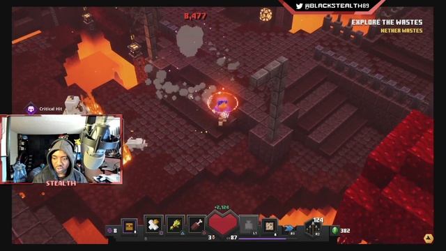 MINECRAFT DUNGEONS FLAMES OF THE NETHER DLC!!! (First Time Playing In 2021) смотреть онлайн