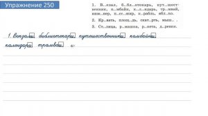 Упражнение 250 на странице 132. Русский язык 4 класс. Часть 1.