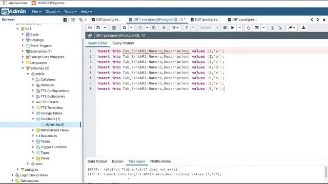 Conexiones remotas, postgreSQL dblink смотреть онлайн