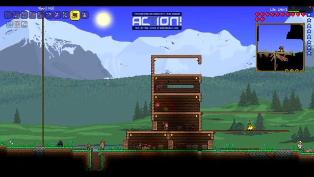 Terraria 1.3.4.1 прохождение №5 (слизнюк и дом) смотреть онлайн