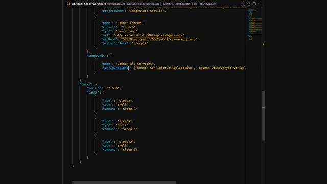 VS Code Multiple Run/Debug Compound Configuration смотреть онлайн