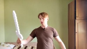 АЛМАЗНЫЙ МЕЧ ИЗ МАЙНКРАФТА ДОМА И ЗА 5 МИНУТ! #меч #майнкрафт #косплей