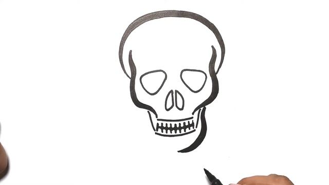 how to draw pirates skull step by step easy смотреть онлайн