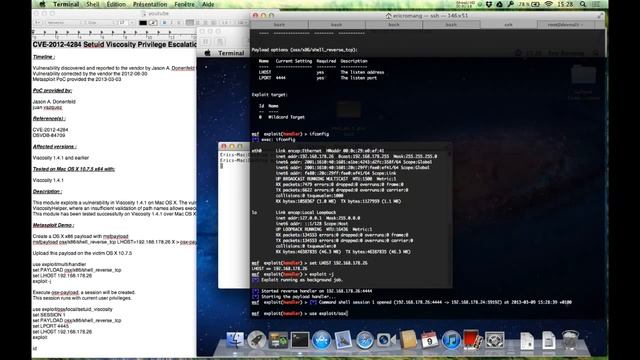CVE-2012-4284 Setuid Viscosity Privilege Escalation Metasploit Demo смотреть онлайн