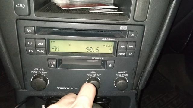 Hidden radio settings HU-655 Volvo s40 2003 смотреть онлайн