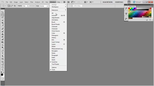 Как настроить интерфейс Photoshop смотреть онлайн