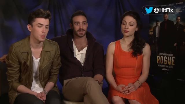 Rogue - Matthew Beard, Joshua Sasse and Leah Gibson Interview смотреть онлайн