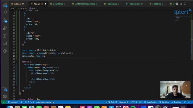 Map, Filter and Reduce in React JS | React JS Tutorial for Beginners | Tutort Academy смотреть онлайн