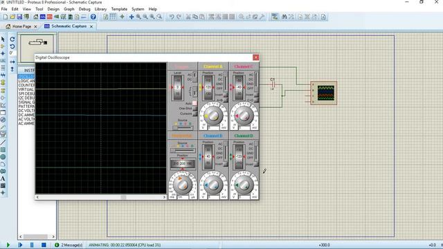 Tutorial 9 How to use Digital Oscilloscope in Proteus смотреть онлайн