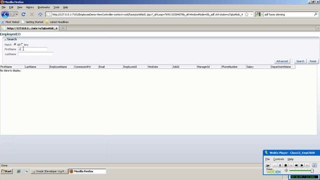 How to Create CRUD Application in ADF--Part1 смотреть онлайн
