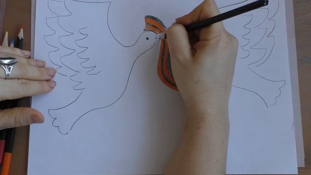 Как нарисовать красивую открытку к 9 Мая просто от 6 лет смотреть онлайн