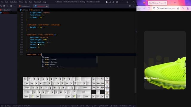 ASMR Programming | Product Card Hover Floating - No Talking смотреть онлайн