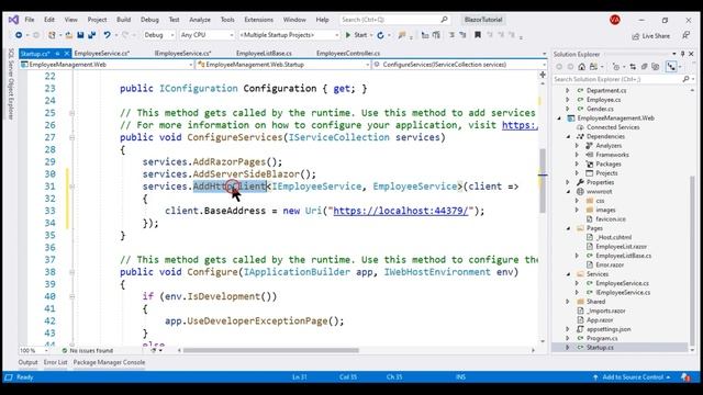 Call REST API from ASP NET Core Blazor смотреть онлайн