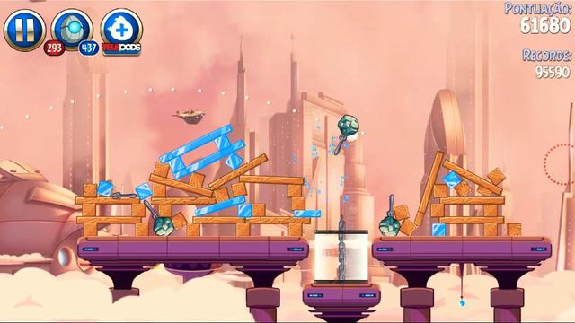 Playing Angry Birds Star Wars 2, Rise Of The Clones B4-11/B4-15 смотреть онлайн