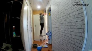 СДЕЛАЛИ НАТЯЖНОЙ ПОТОЛОК/ПОКЛЕИЛА ОБОИ В ПРИХОЖЕЙ/РЕМОНТ СВОИМИ РУКАМИ/