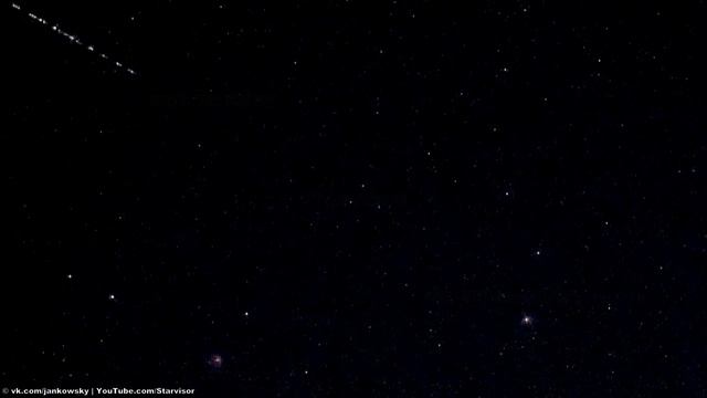 Спутники Starlink вновь появились в небе над Уралом | Май 2021 года смотреть онлайн