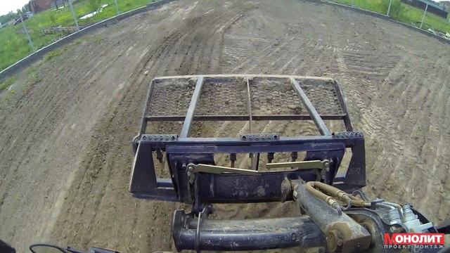 Планировка участка 15 соток мини-погрузчиком JCB 175 смотреть онлайн