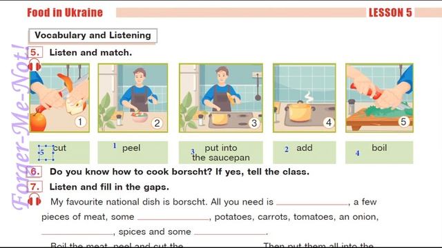 Будна 5 НУШ Unit 6 Food and nutrition. ???Lesson 5 pp. 102-103 Student's Book Відеоурок смотреть онлайн