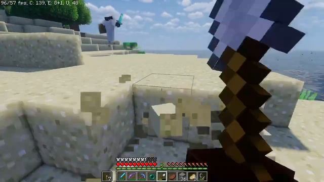 ( Minecraft ) Часть 7. Начало пути в пещерах к алмазам.. смотреть онлайн