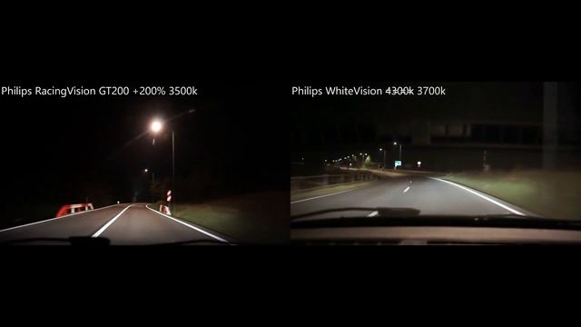 Philips RacingVision GT200 +200% vs Philips WhiteVision 3700k смотреть онлайн