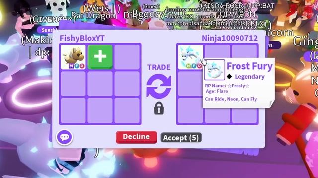 Trading MEGA LIGHT PONY in Adopt Me! смотреть онлайн