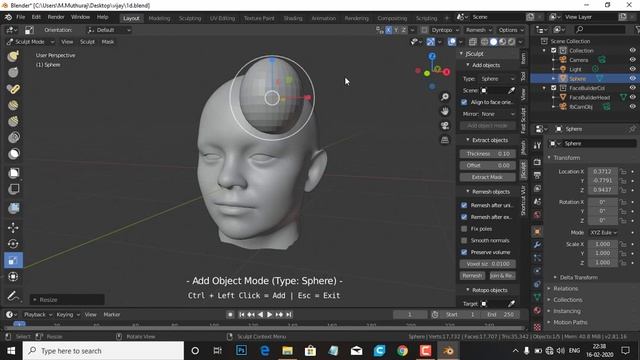 BLENDER TAMIL TUTOURIL - FAST SCULPT - 3D PRINTING TAMIL смотреть онлайн