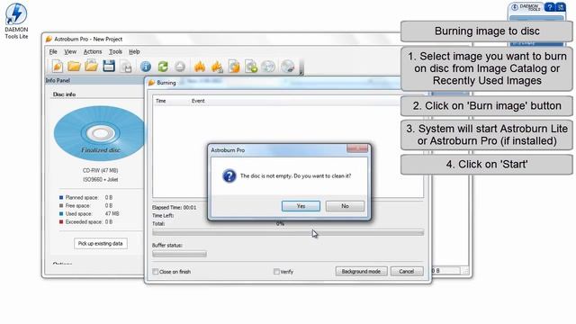 DAEMON Tools Lite: how to burn image to disc смотреть онлайн