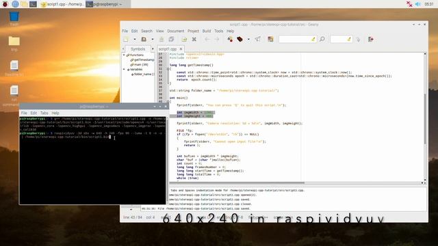Step 1, wrong video settings for the video capture, C++ code смотреть онлайн