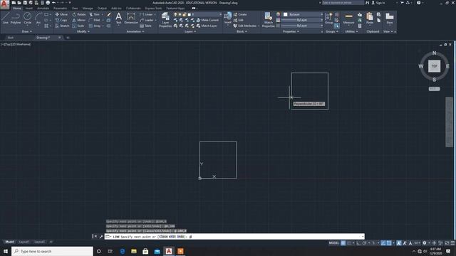How to draw a line in AutoCAD with Coordinates смотреть онлайн