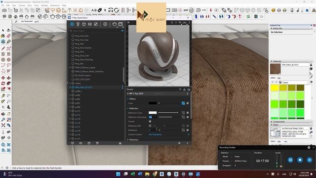 VRAY RENDER 3D SKETCHUP: BÀI 2 Vật liệu và render - THIẾT KẾ NỘI THẤT смотреть онлайн