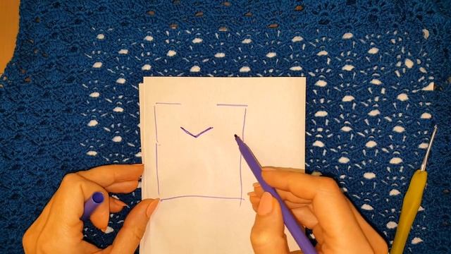 Как вязать круглую и V горловину на ажурном узоре Убавки для горловины Школа МК смотреть онлайн
