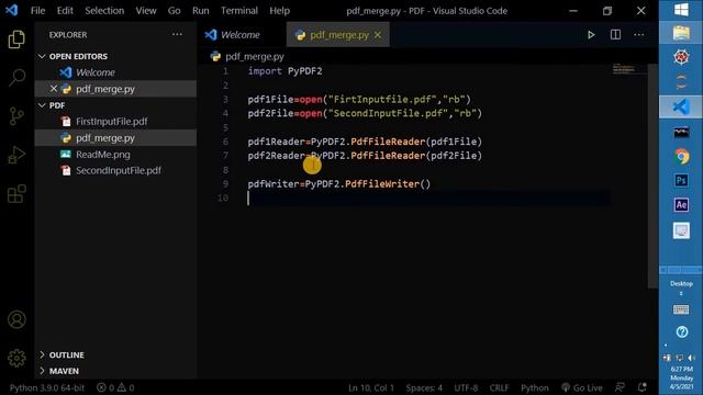 Merging of PDF files in Python with source code смотреть онлайн