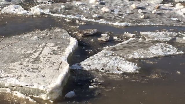 Оренбург. На Урале начался ледоход. 13.04.2015 смотреть онлайн