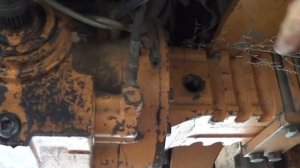 Замена масла заднего моста экскаватора