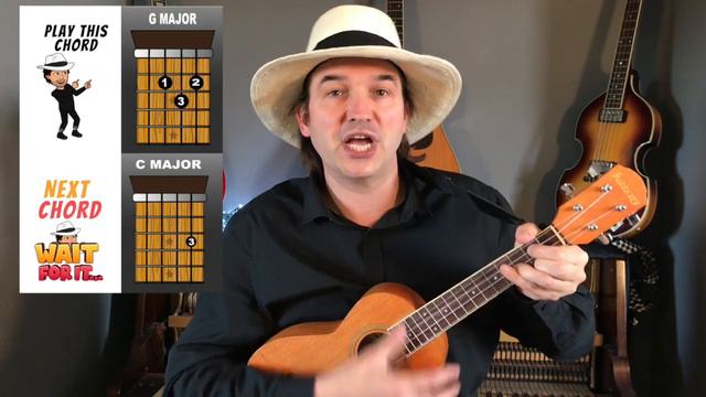 Easy Ukulele☺️ 🎸learn 3 songs, with 3 chords, in 3 mins! (playalong) смотреть онлайн