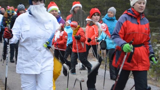 Первый Международный спортивно-оздоровительный Nordic Walking лагерь в Калайоки, Финляндия смотреть онлайн