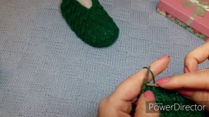 Следки с узором листики,на двух спицах.МК.Вязание спицами.