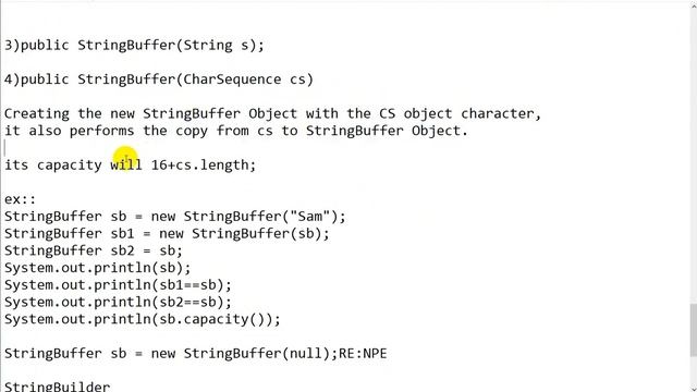 StringBuffer and StringBuilder classes constructors | Java interview Questions смотреть онлайн
