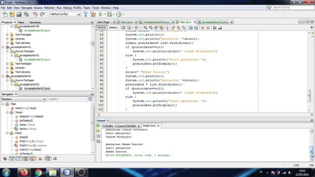 Program Double Linked List pada Java смотреть онлайн