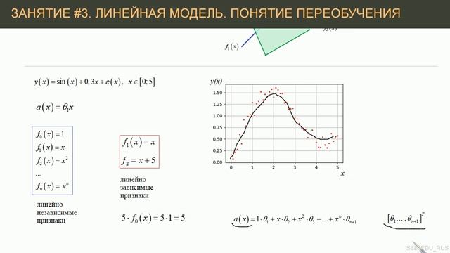 #3. Линейная модель. Понятие переобучения | Машинное обучение смотреть онлайн