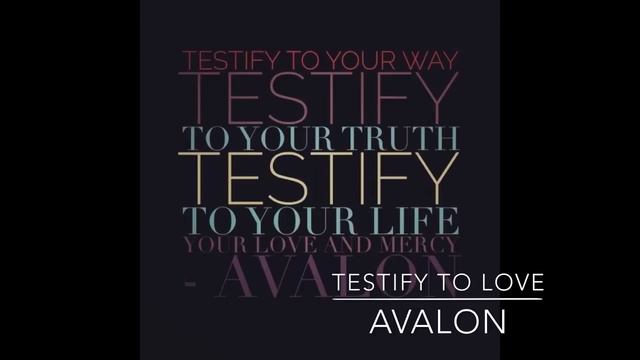 Testify to Love (Avalon) смотреть онлайн
