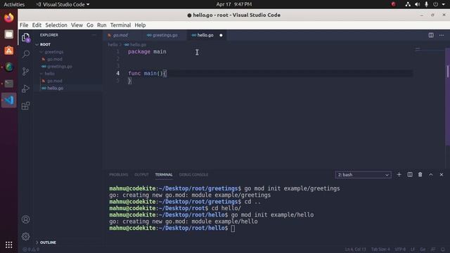 GO Tutorial: Create a Go Module | Call a Module From Other Module in Go | Go Programming | Golang смотреть онлайн
