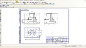 Урок 3 Разрез простой КОМПАС 3D